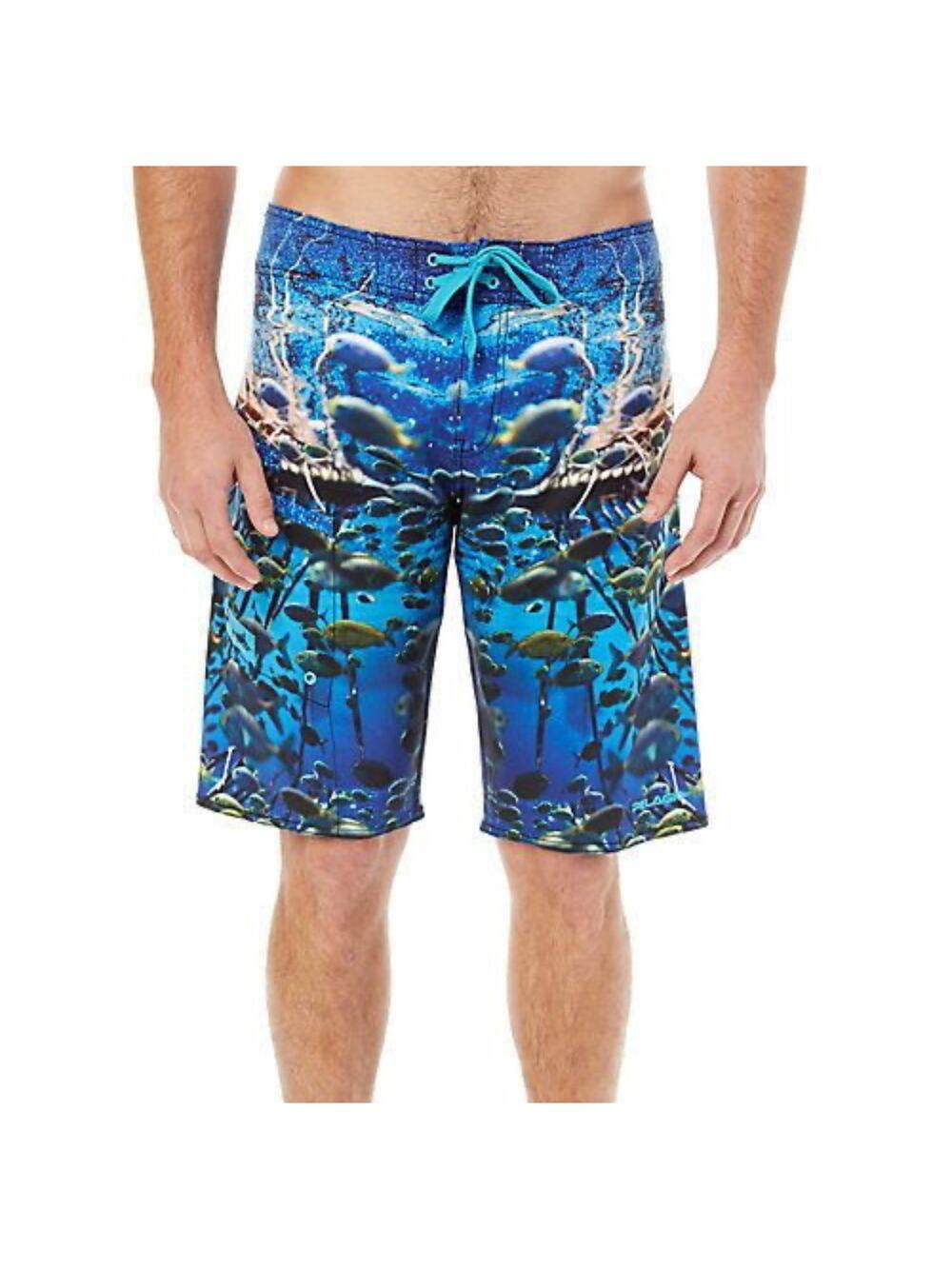 Pelagic 4Tek Men's Boardshorts Ocean Conservatory Project Tony Ludovico Size 38
